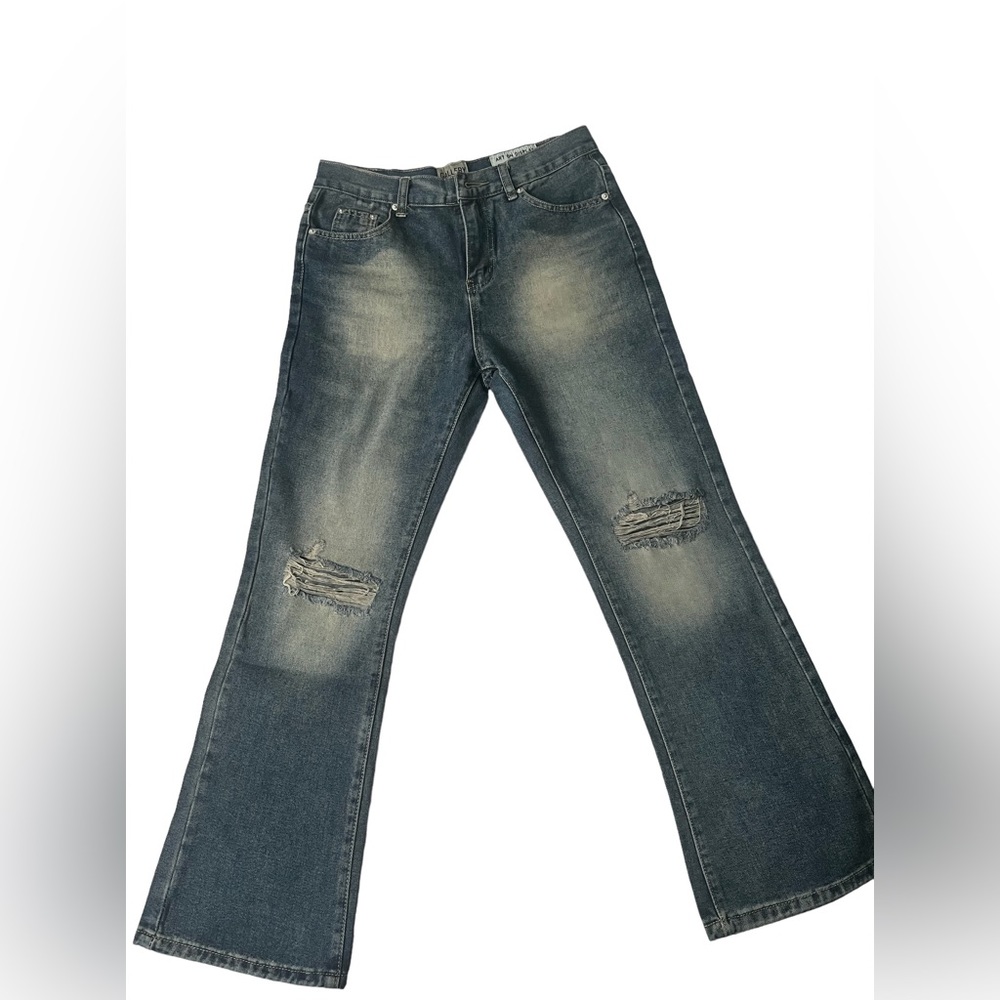 Gallery Department flared distressed jeans